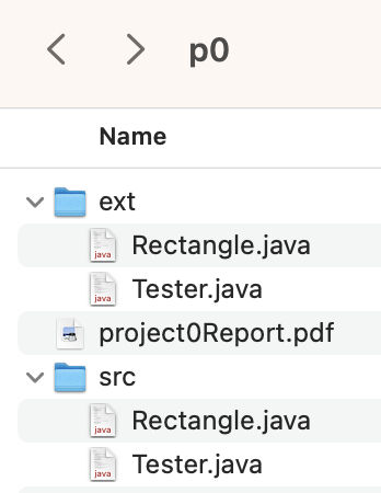 project file structure