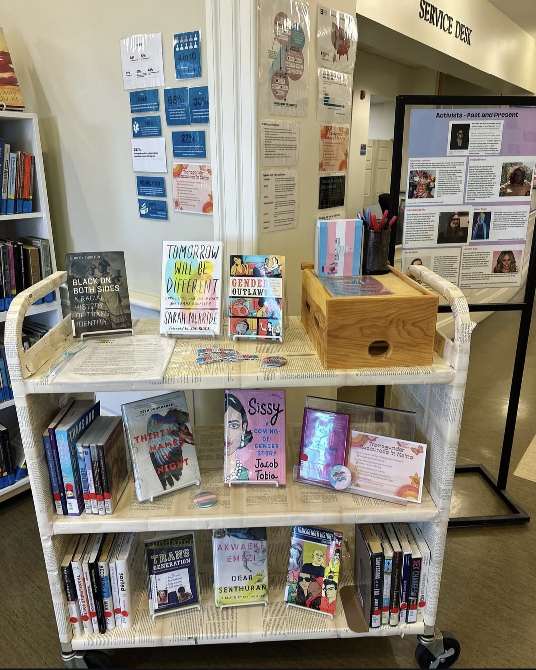 Transgender Awareness Week display